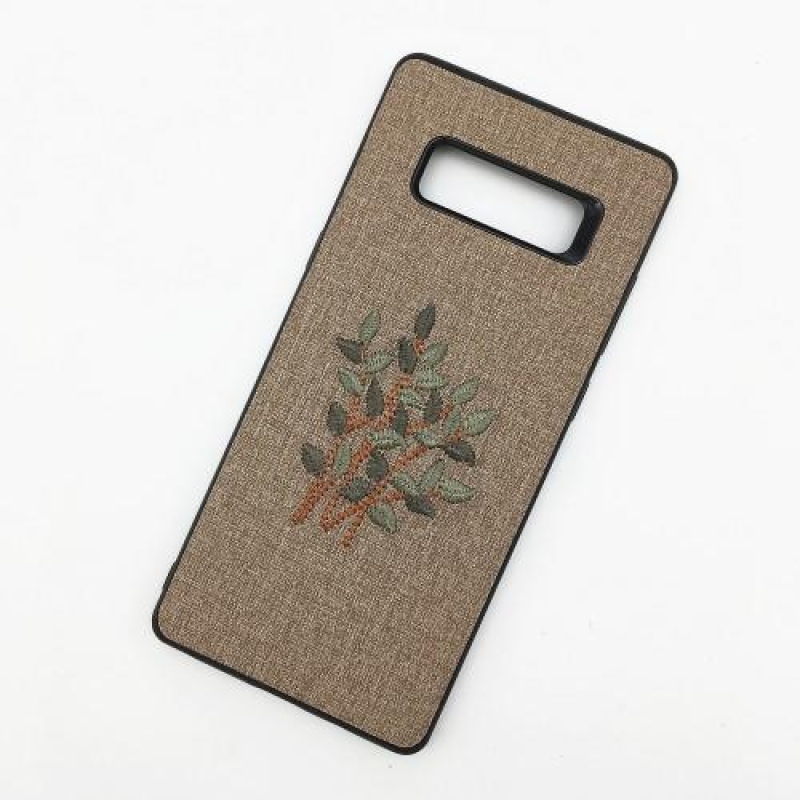 Natur zselés tok textil felülettel Samsung Galaxy Note 8-hoz - szürke ága