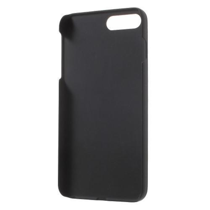 Természetes műanyag tok fa hátlappal iPhone 7 Plus és iPhone 8 Plus készülékhez - bordó színű