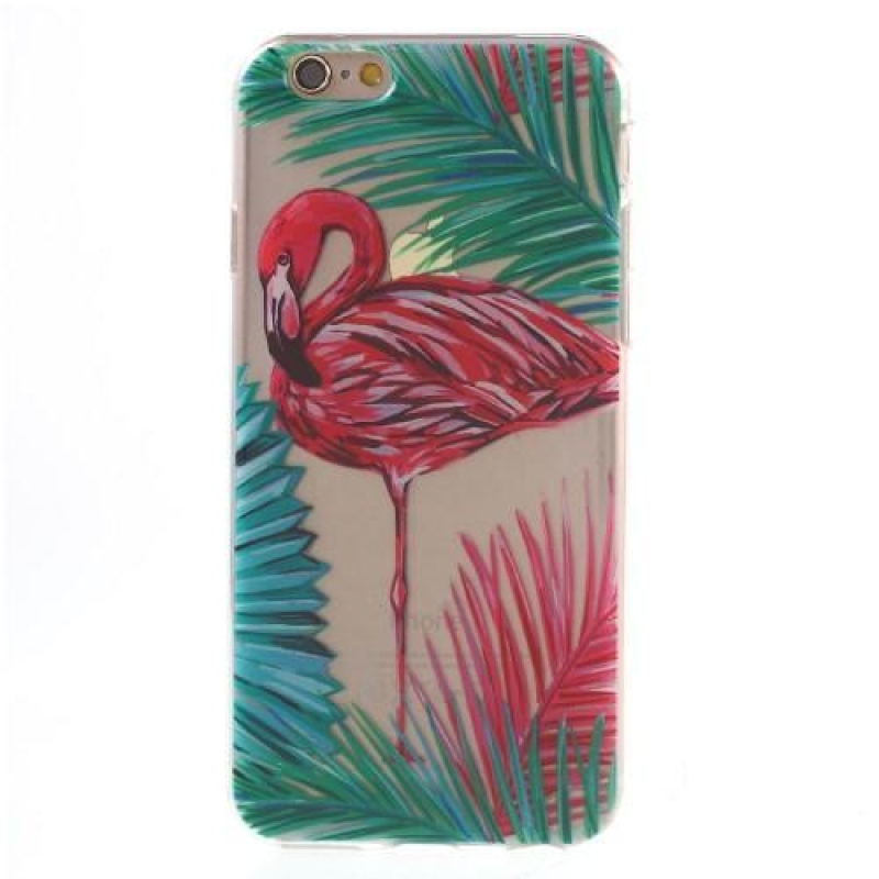 Gél tok iPhone 6 és iPhone 6s készülékhez - flamingó