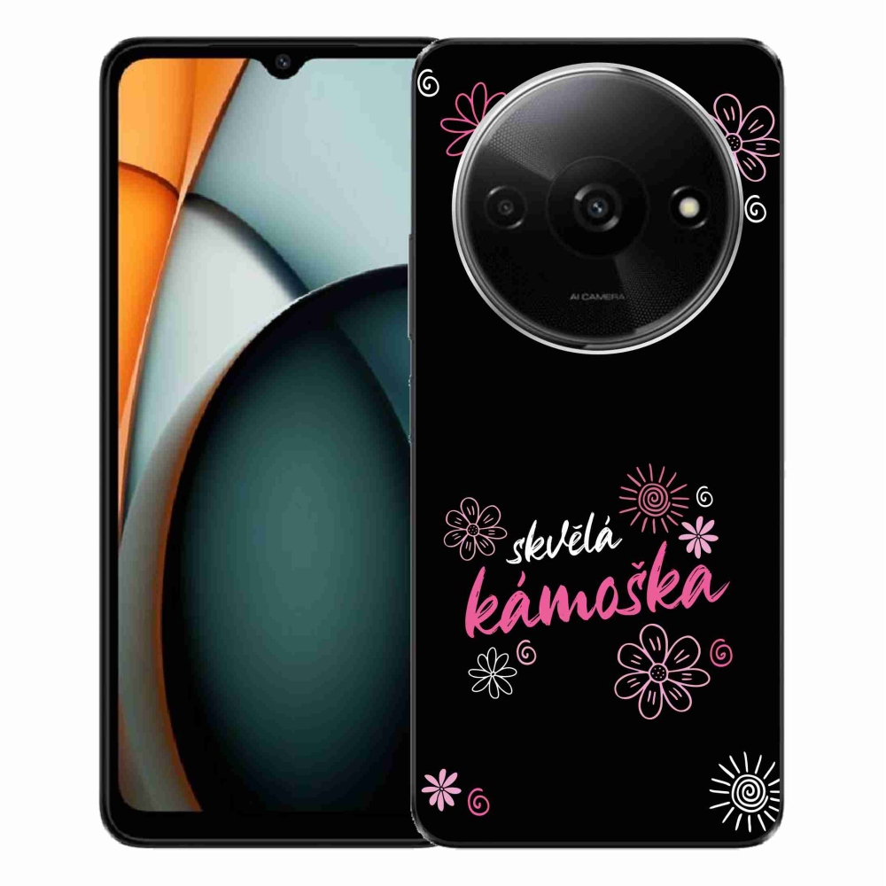 Gél borítás mmCase a Xiaomi Redmi A3-hoz - nagyszerű barát fekete háttérrel