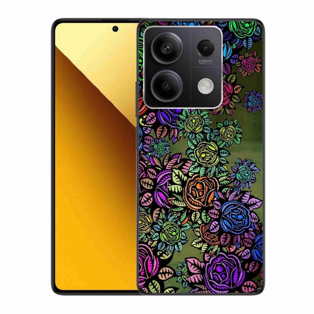 Gél borító mmCase a Xiaomi Redmi Note 13 5G számára - virágok 6