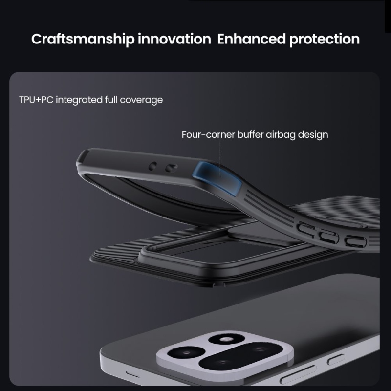 Nillkin CamShield PRO hátlap OnePlus 15-höz, fekete