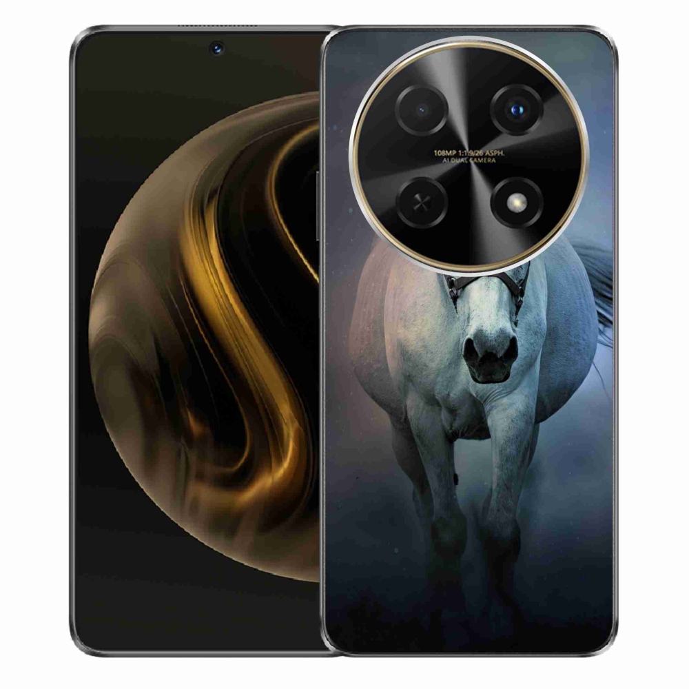 Gél tok mmCase a Huawei Nova 12i készülékhez - futó fehér ló
