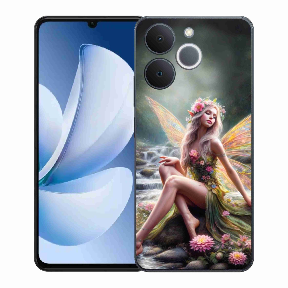 Zselés borítás mmCase a Realme Note 70T-hez - pillangó nő 1