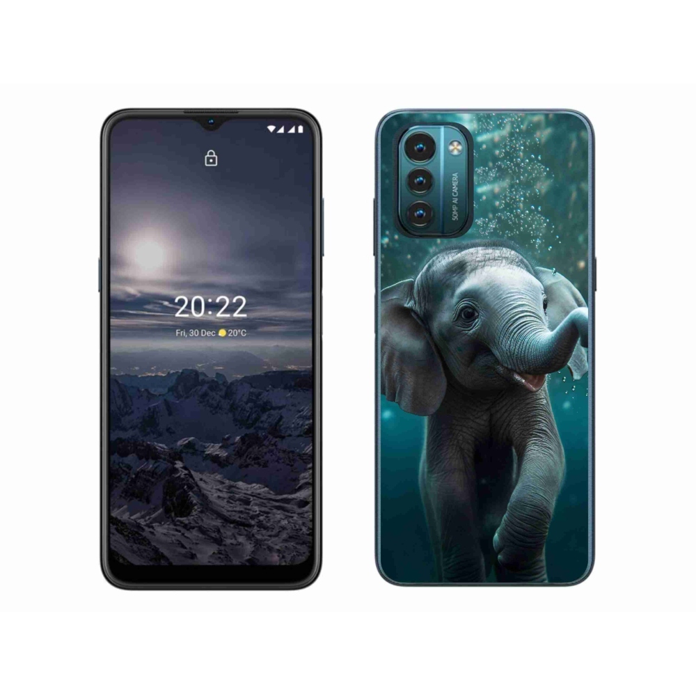 Zselés borítás mmCase a Nokia G11/G21 készülékhez - elefánt a víz alatt