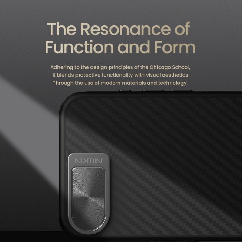 Nillkin CarboProp Aramid mágneses hátlap Apple iPhone 16e készülékhez Fekete