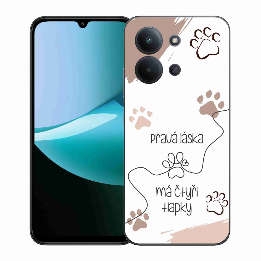 Gél borítás mmCase a Xiaomi Redmi 15C 4G (171mm)/Poco C85 4G (171mm) - kutya motívum 1 fehér háttérrel