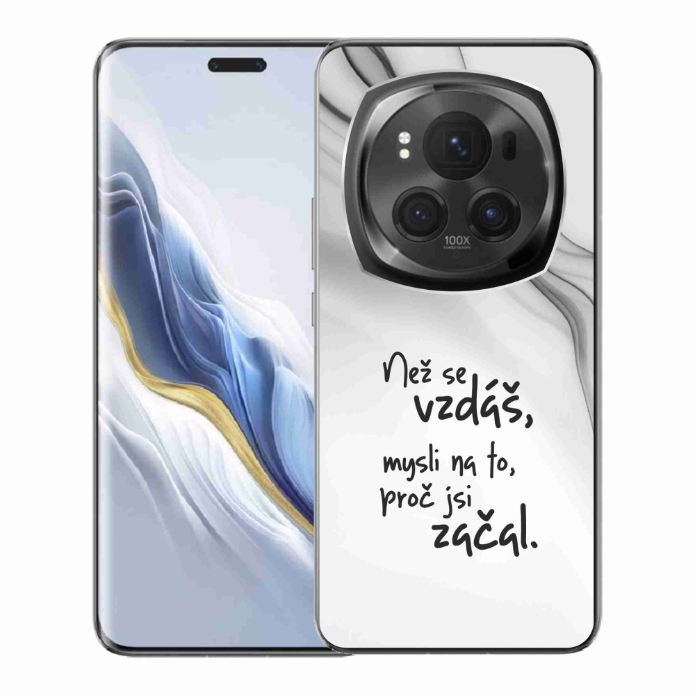 Gél borítás mmCase a Honor Magic 6 Pro 5G készülékhez - Idézet 2 fehér háttér