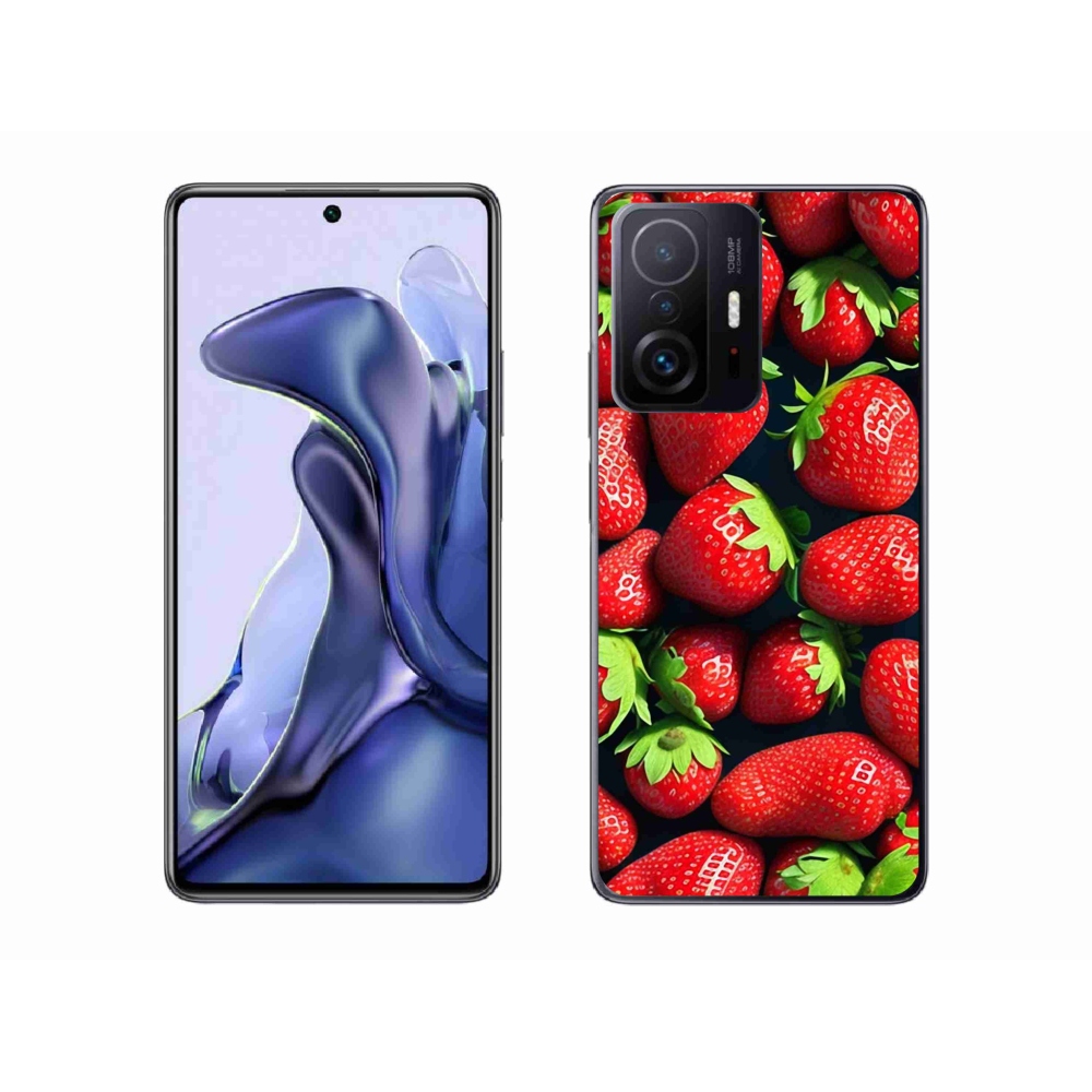 Gél borítás mmCase a Xiaomi 11T Pro számára - eper