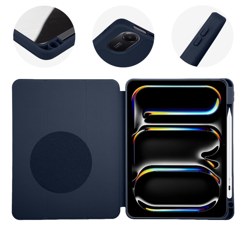 TOK: ME SolidTab tok az Apple iPad Air 11 (2020/22/24/25/26) és iPad Pro 11 (1/2/3/4) modellekhez, sötétkék