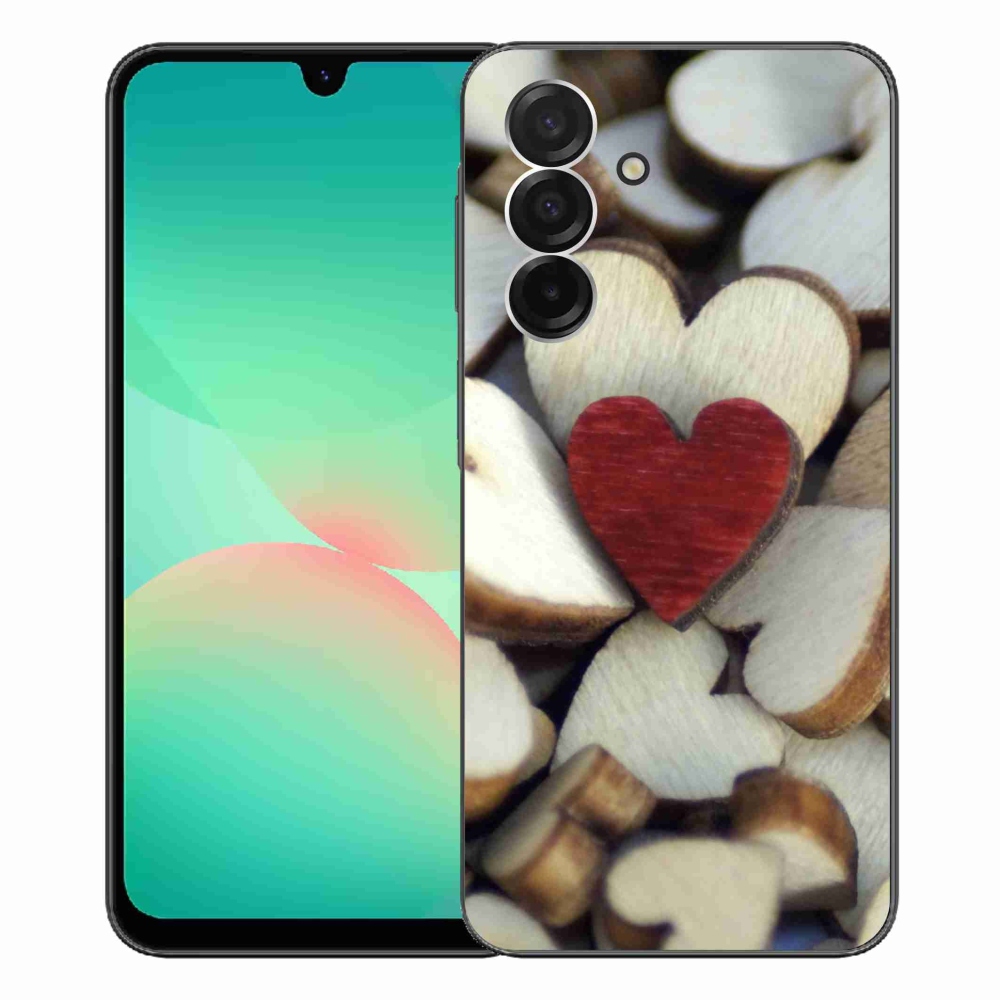 Gél védőhuzat mmCase Samsung Galaxy A26 5G - gravírozott piros szív