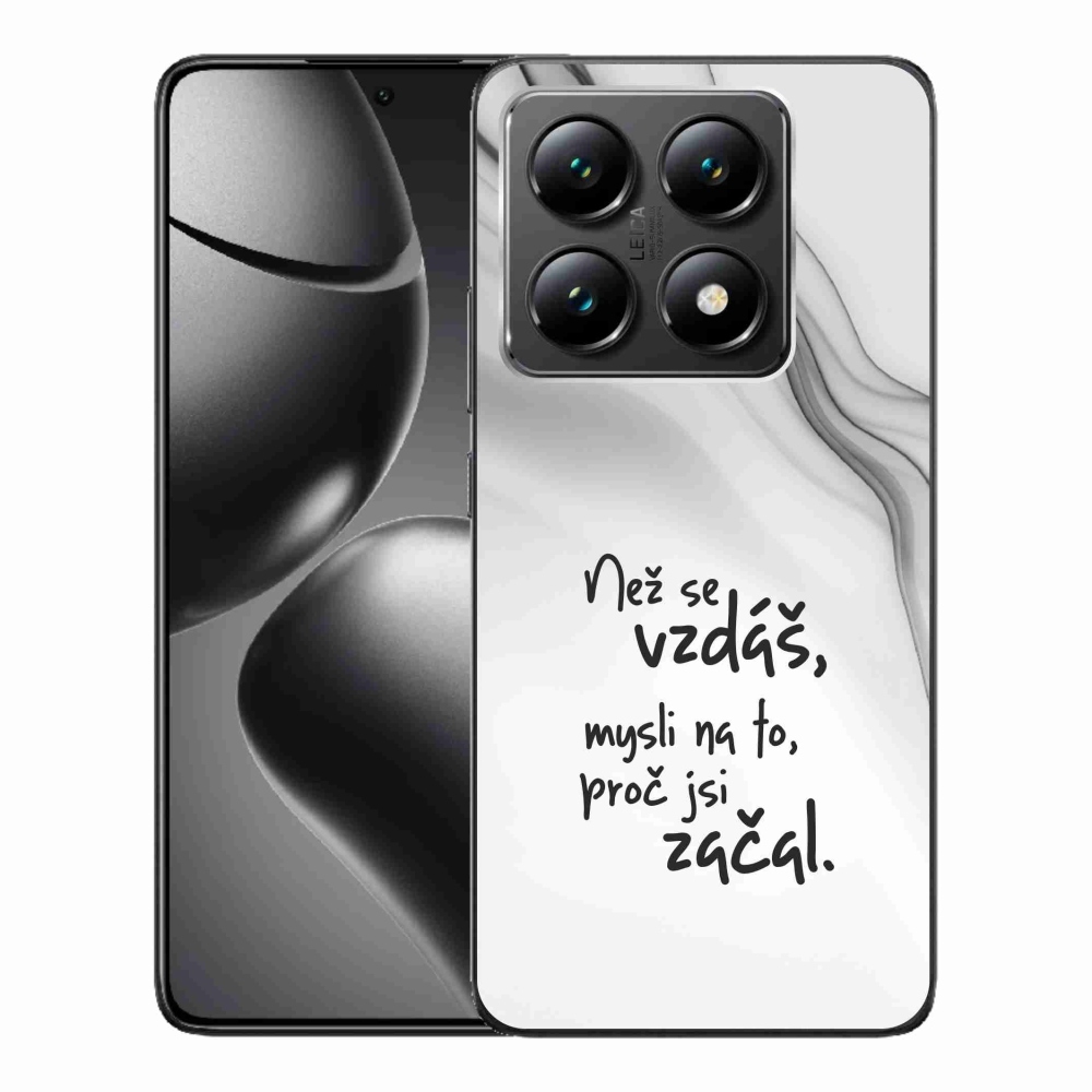 Gél borítás mmCase a Xiaomi 14T-hez - idézet 2 fehér háttér