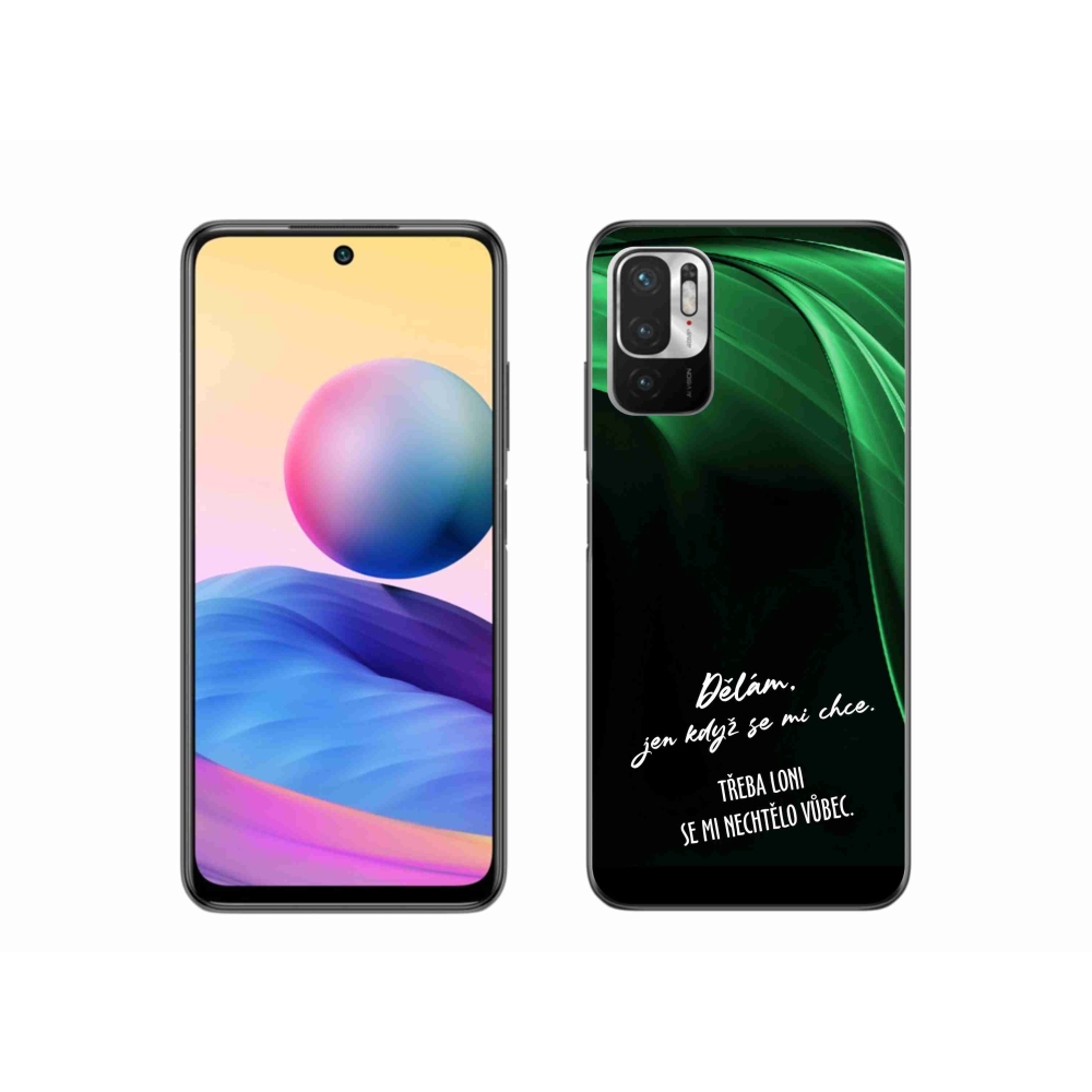 Gél borító mmCase a Xiaomi Poco M3 Pro/5G számára - vicces szöveg 12 fekete háttérrel