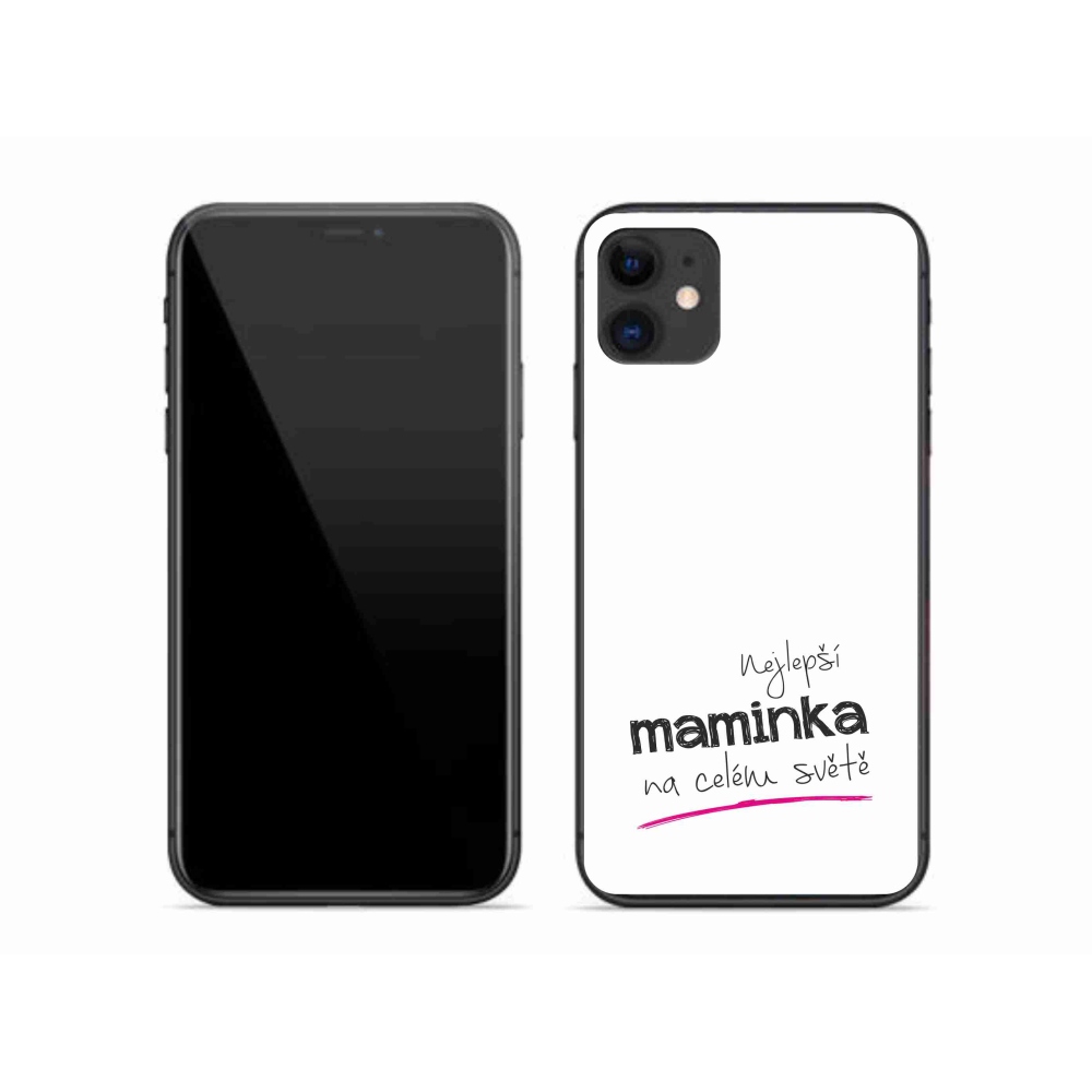 Gél borítás mmCase iPhone 11 készülékhez - legjobb anya 4 fehér háttér