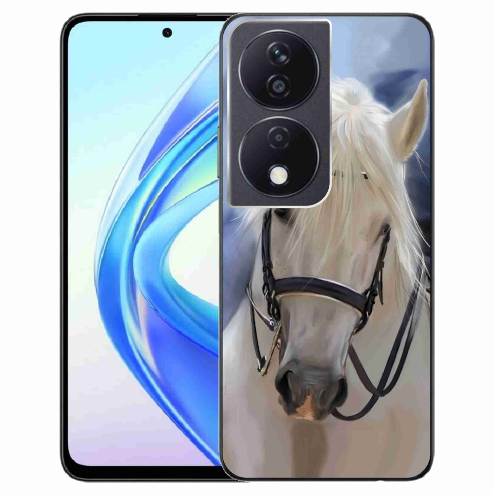 Zselés borítás mmCase a Honor X7b/Honor 90 Smart készülékhez - fehér ló