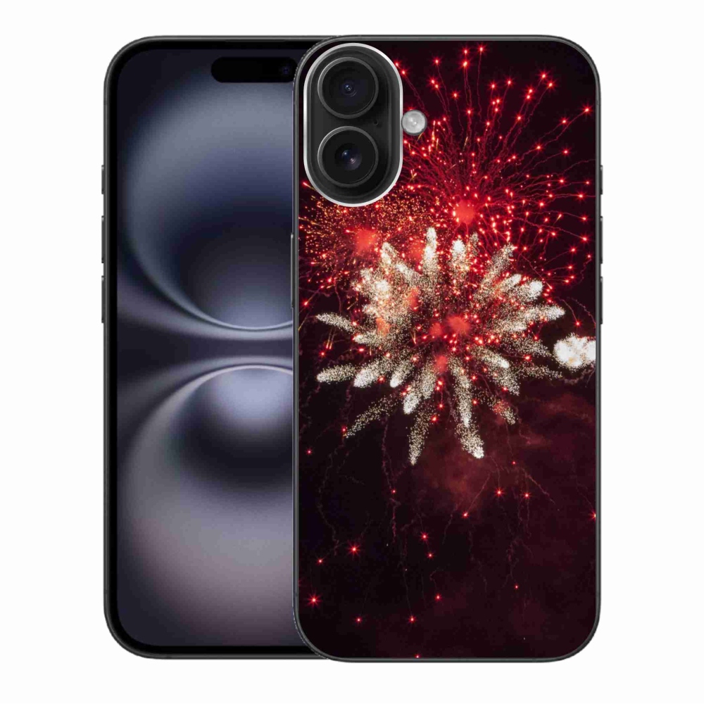 Zselés borítás mmCase iPhone 16 Plus készülékhez - tűzijáték