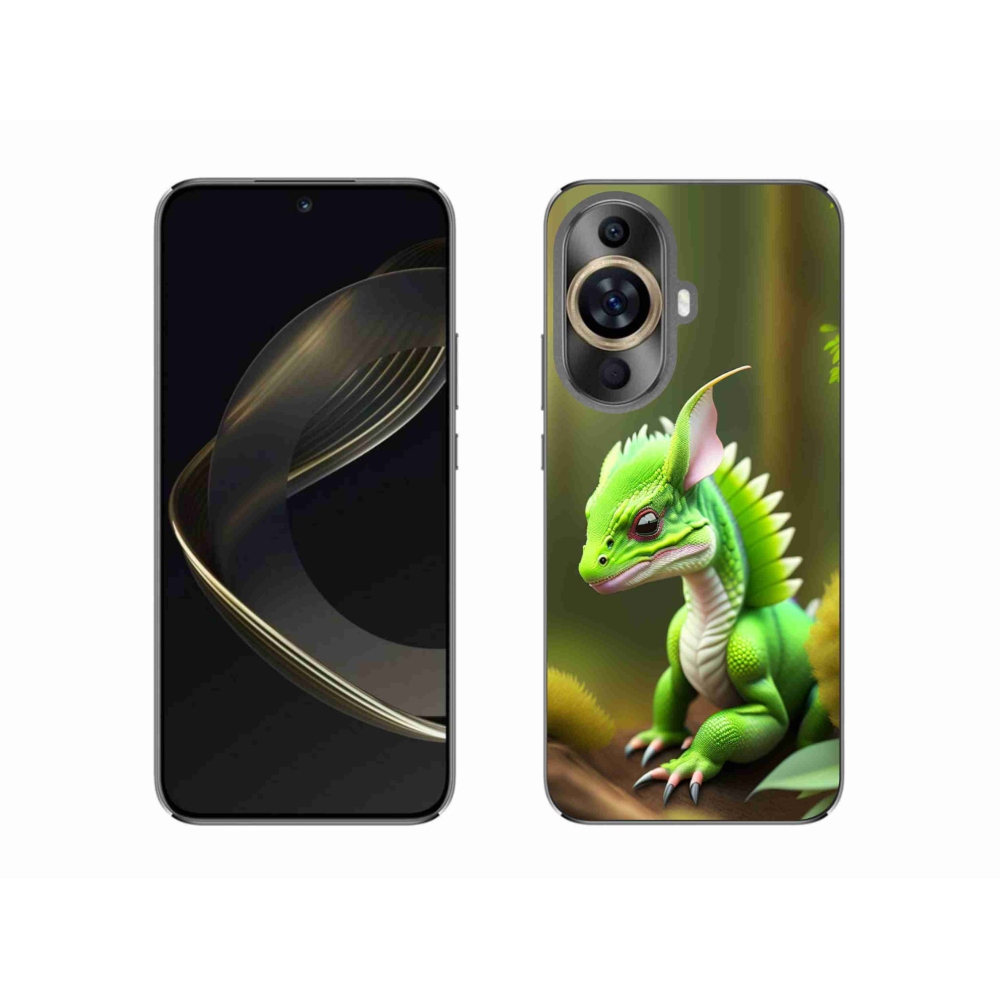 Gél borítás mmCase a Huawei Nova 11 készülékhez - zöld sárkány