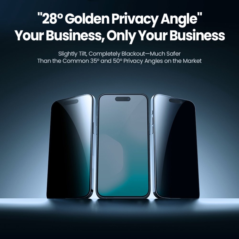 Nillkin Edzett üveg 0.25mm Guardian 2.5D Apple iPhone 17 Pro fekete (applikátorral)