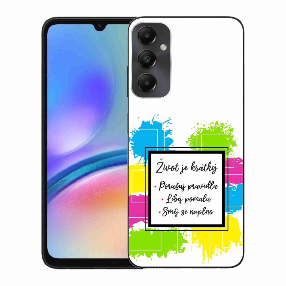 Gél borító mmCase Samsung Galaxy A05s - idézem 5 fehér háttér