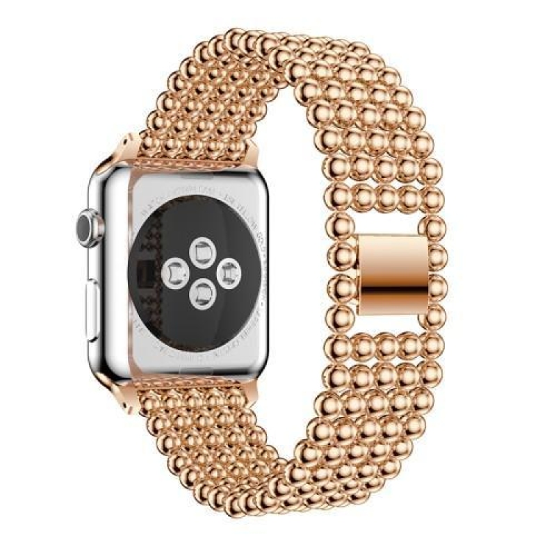 Elegáns, elegáns fém szíj az Apple Watch 38mm-es órájához - rózsaarany színben