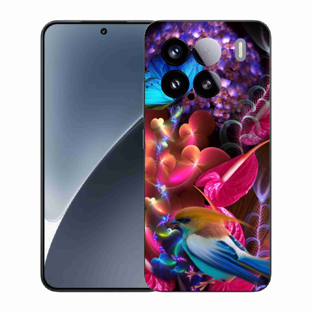 Gél borító mmCase a Xiaomi 15-hez - színes virágok