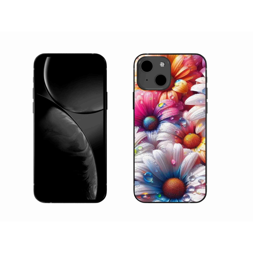 Zselés borítás mmCase iPhone 13 6.1 készülékhez - színes margaréták
