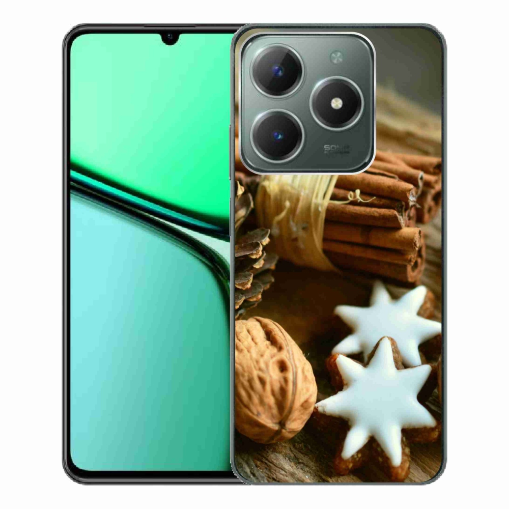 Gél borítás mmCase a Realme C61 készülékhez - fahéj és mézeskalács