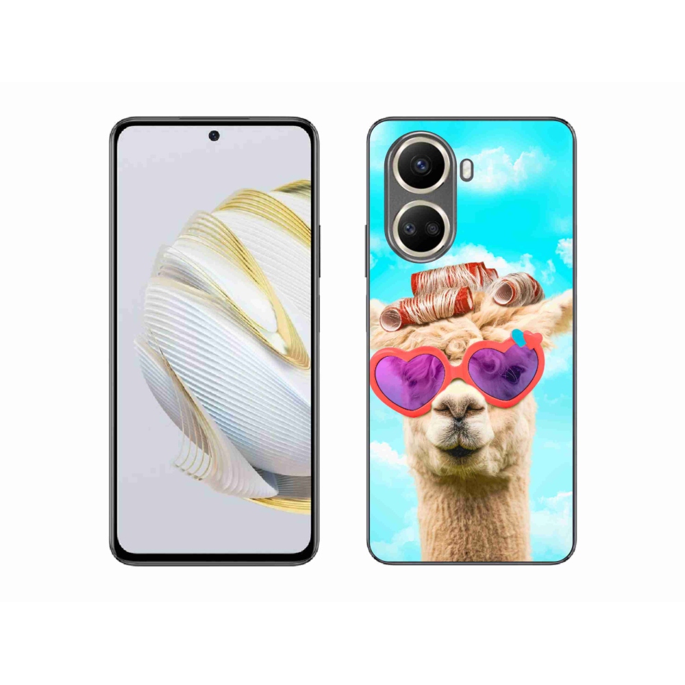 Gél borítás mmCase a Huawei Nova 10 SE-hez - szemüveges láma
