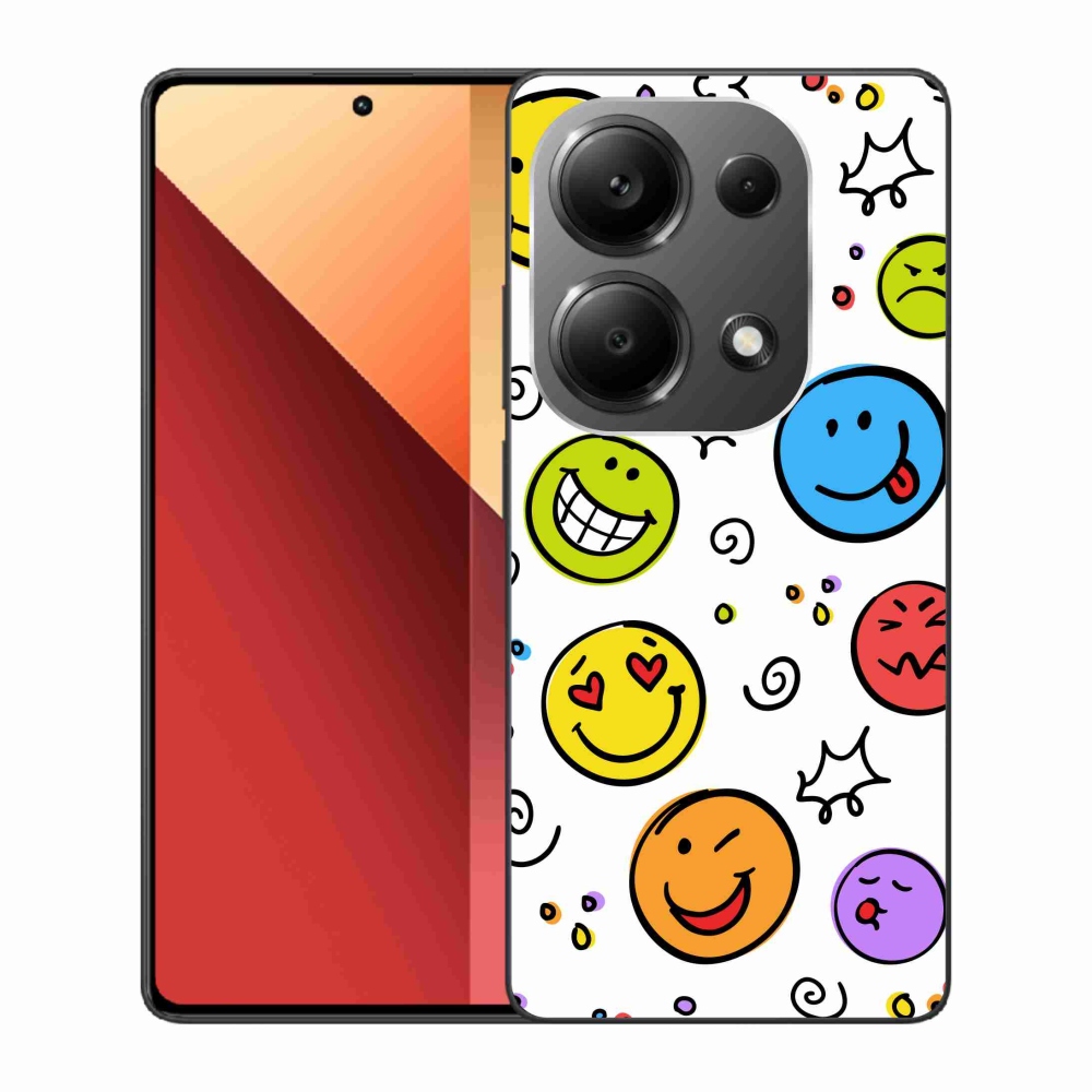 Gél borítás mmCase a Xiaomi Redmi Note 13 Pro 4G/Poco M6 Pro számára - smiley-k