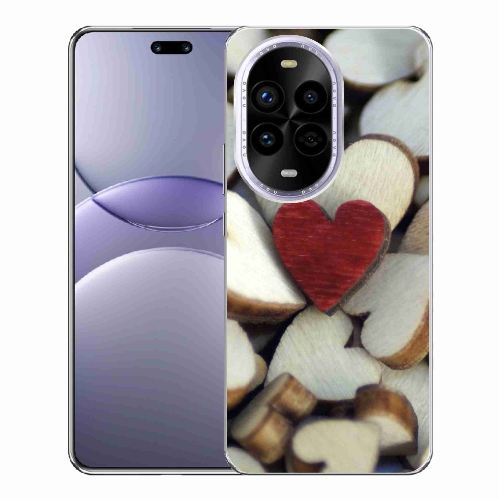 Gél borítás mmCase a Huawei Nova 13 Pro 5G készülékhez - gravírozott piros szív