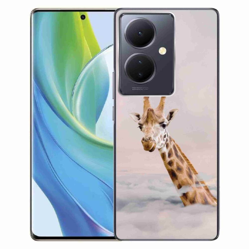 Gélburkolat mmCase a Vivo V29 Lite 5G-n - zsiráf a felhőkben