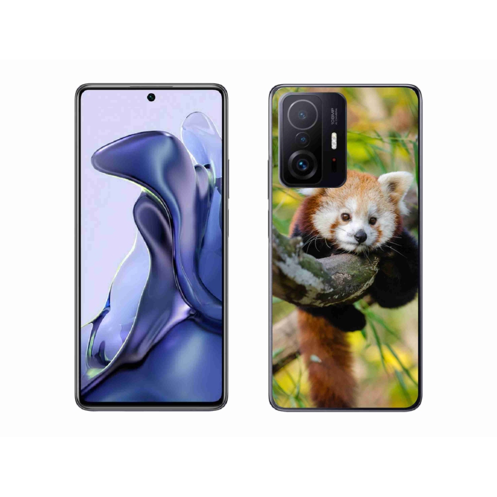 Gél borítás mmCase a Xiaomi 11T-hez - panda piros