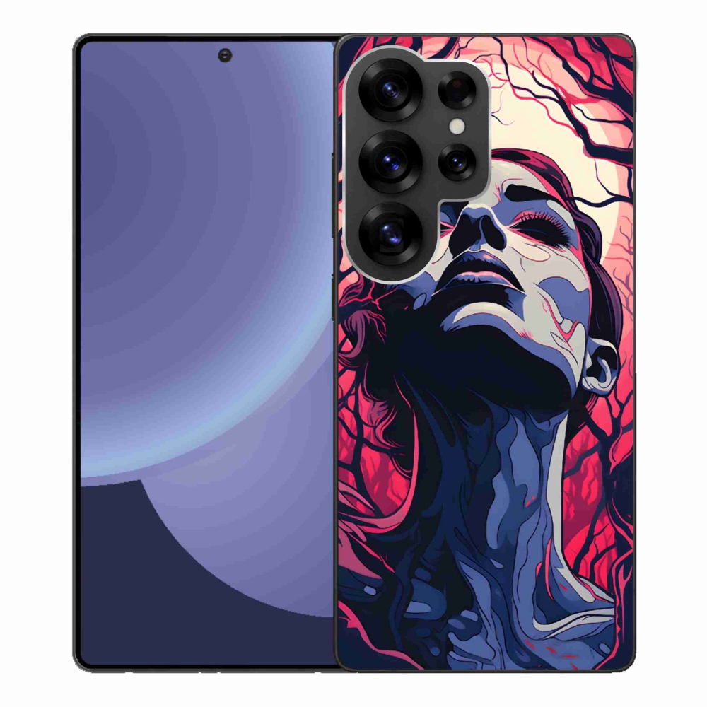 Gél borítás mmCase Samsung Galaxy S25 Ultra - absztrakt arc