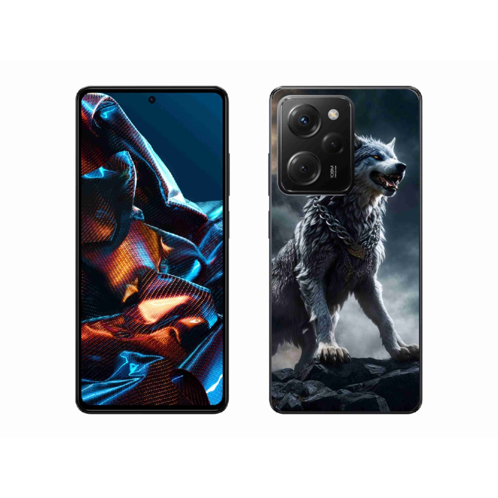 Gél borítás mmCase a Xiaomi Poco X5 Pro 5G-hez - farkas 1