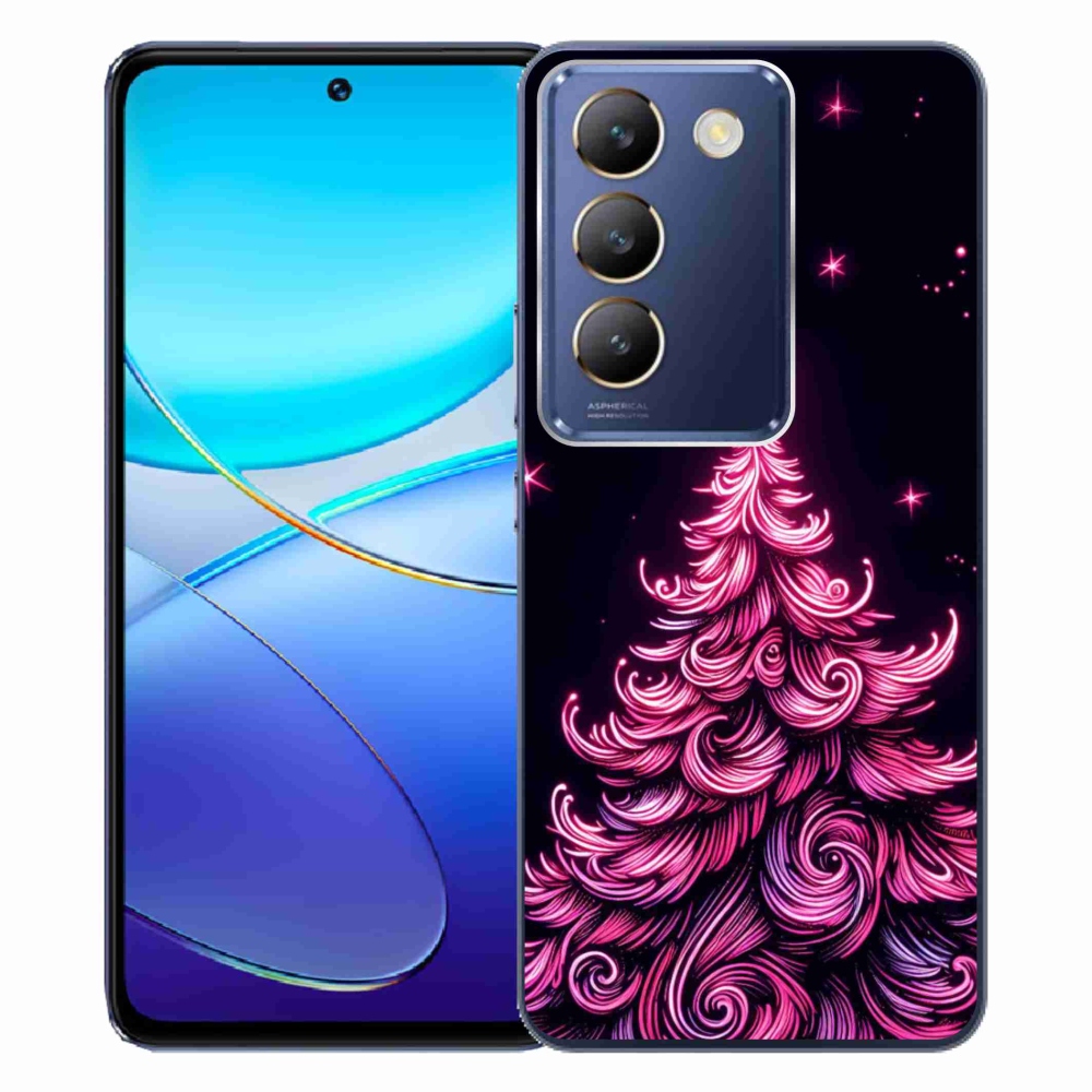 Gél borítás mmCase a Vivo V40 SE 4G/5G készülékhez - neon karácsonyfa 2