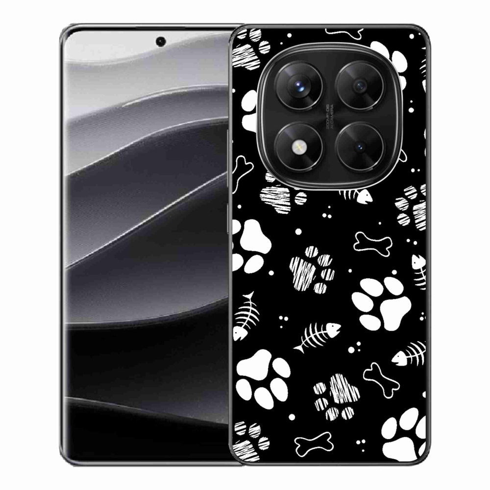 Gél borítás mmCase a Xiaomi Redmi Note 14 Pro 5G/Poco X7 5G számára - kutyamancsok