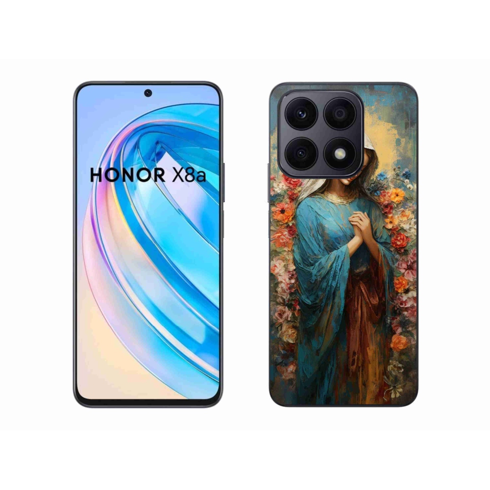 Zselés borítás mmCase a Honor X8a számára - szent nő