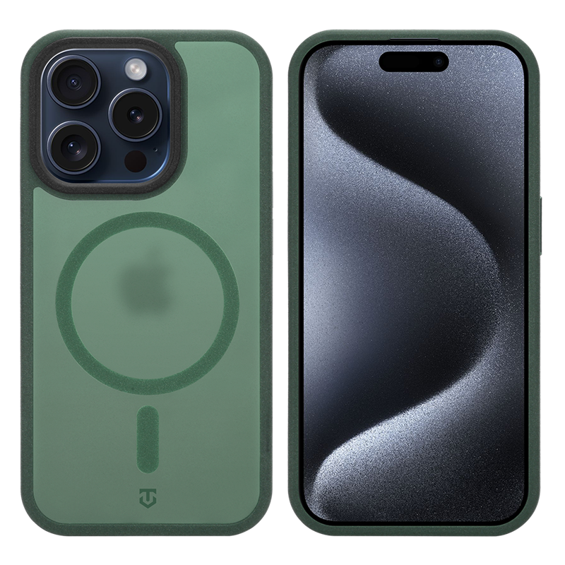 Tactical MagForce Hypersand tok az Apple iPhone 15 Pro-hoz, Forest Green színben