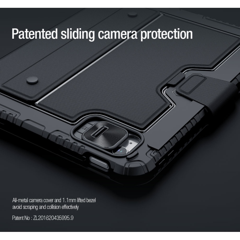 Nillkin Bumper Combo billentyűzet tok (háttérvilágításos verzió) iPad 10.9 2022 Fekete