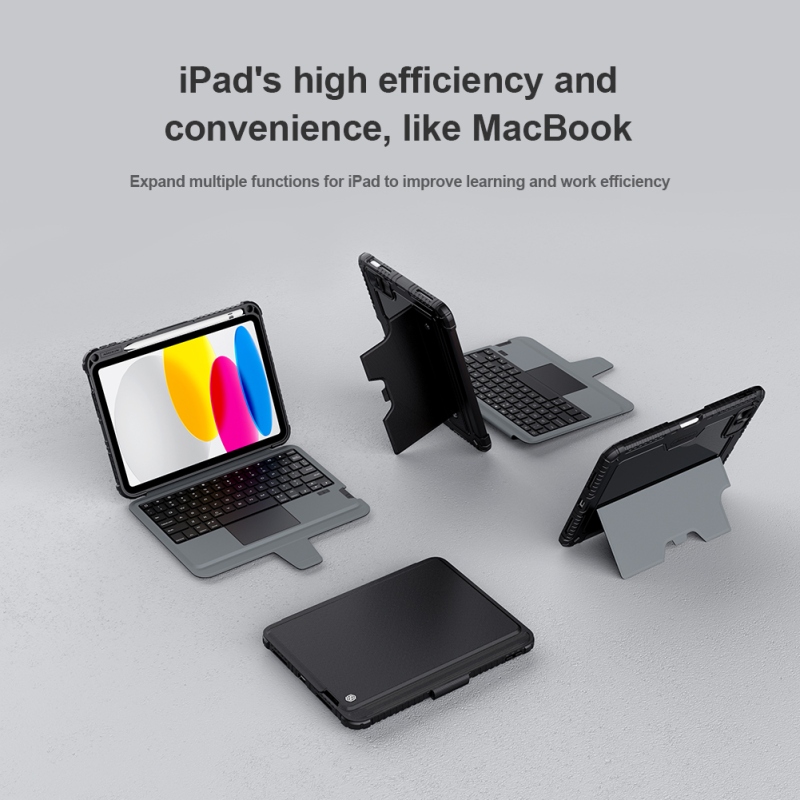 Nillkin Bumper Combo billentyűzet tok iPad 10.9 2022 fekete
