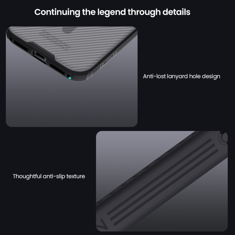 Nillkin CamShield PRO mágneses hátlap Apple iPhone 17 Pro Max készülékhez Átlátszó fekete