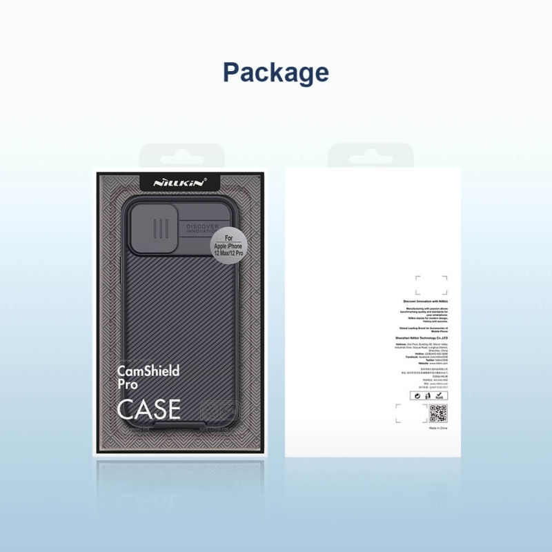 Nillkin CamShield PRO hátlap az Apple iPhone 12/12 Pro 6.1 készülékhez Fekete