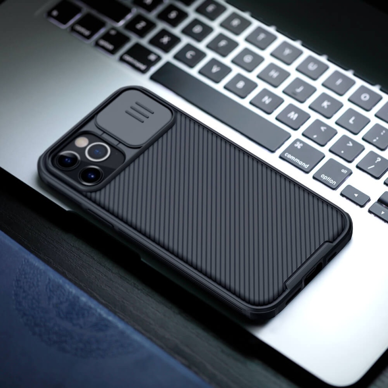 Nillkin CamShield PRO hátlap az Apple iPhone 12/12 Pro 6.1 készülékhez Fekete