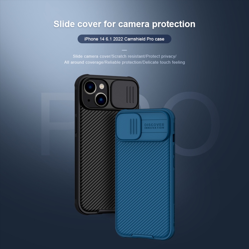 Nillkin CamShield PRO hátlap Apple iPhone 13/14 készülékhez Fekete