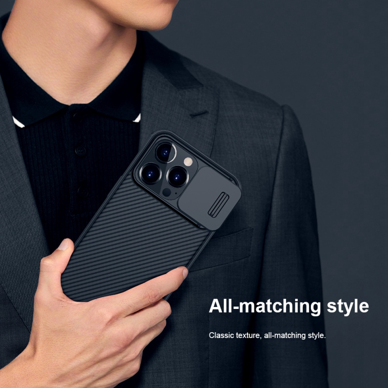 Nillkin CamShield PRO hátlap az Apple iPhone 13 Pro készülékhez Fekete