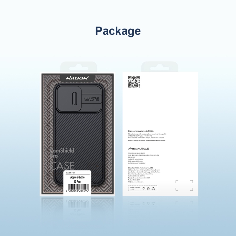 Nillkin CamShield PRO hátlap az Apple iPhone 13 Pro készülékhez Fekete