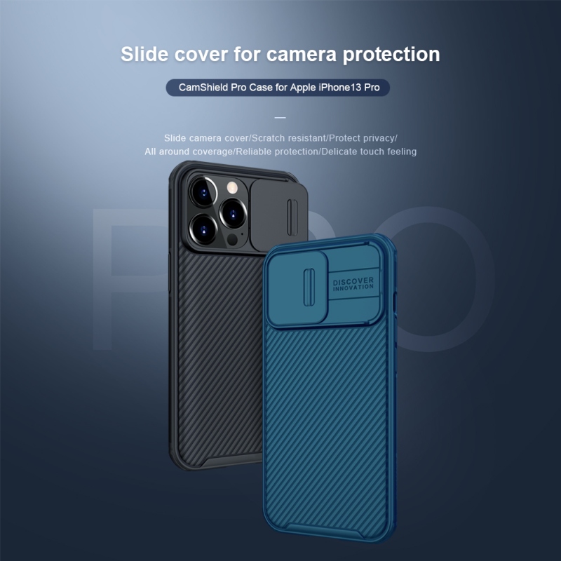 Nillkin CamShield PRO hátlap az Apple iPhone 13 Pro készülékhez Fekete