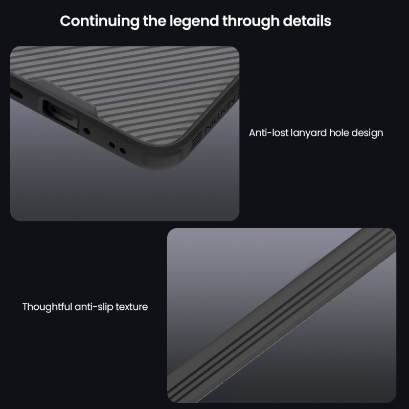 Nillkin CamShield PRO hátlap OnePlus 15R átlátszó fekete színhez