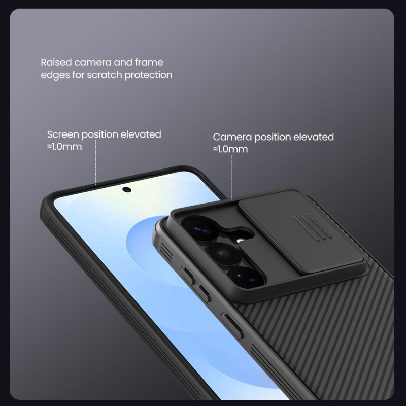 Nillkin CamShield PRO hátlap a Samsung Galaxy S26+ készülékhez Fekete