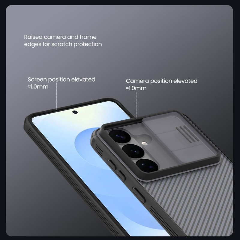 Nillkin CamShield PRO hátlap Samsung Galaxy S26+ átlátszó fekete